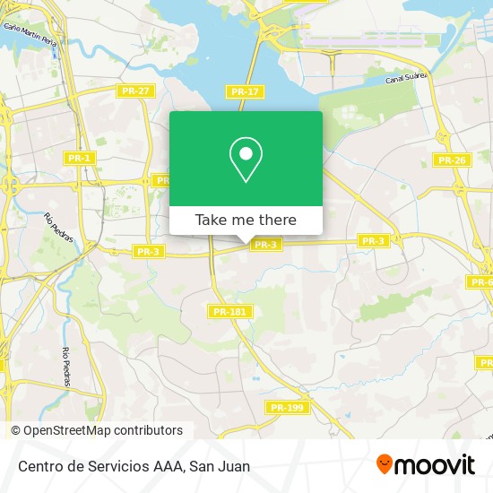 Centro de Servicios AAA map