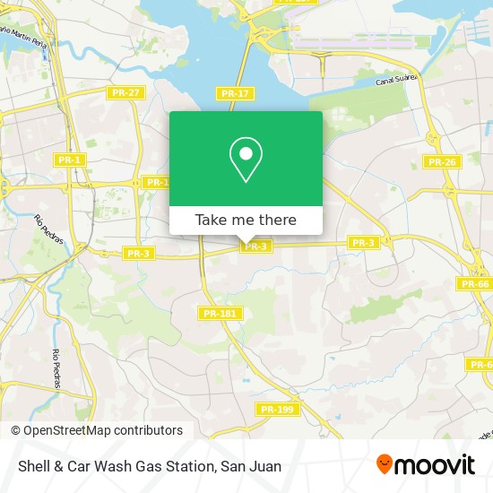 Shell & Car Wash Gas Station map