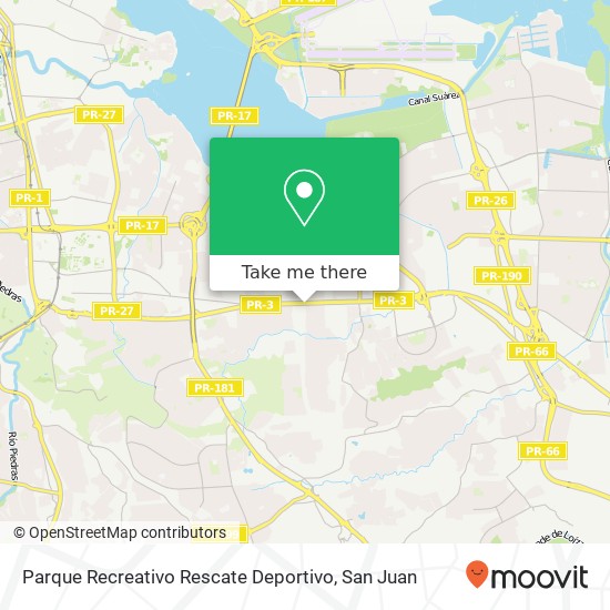 Parque Recreativo Rescate Deportivo map