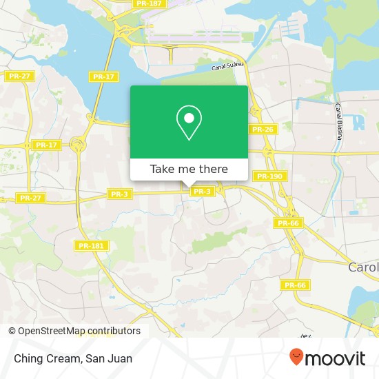Ching Cream map