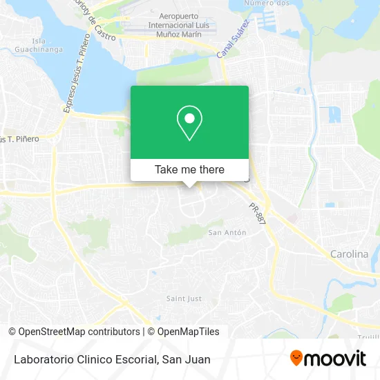 Mapa de Laboratorio Clinico Escorial