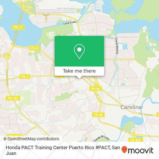 Honda PACT Training Center Puerto Rico #PACT map