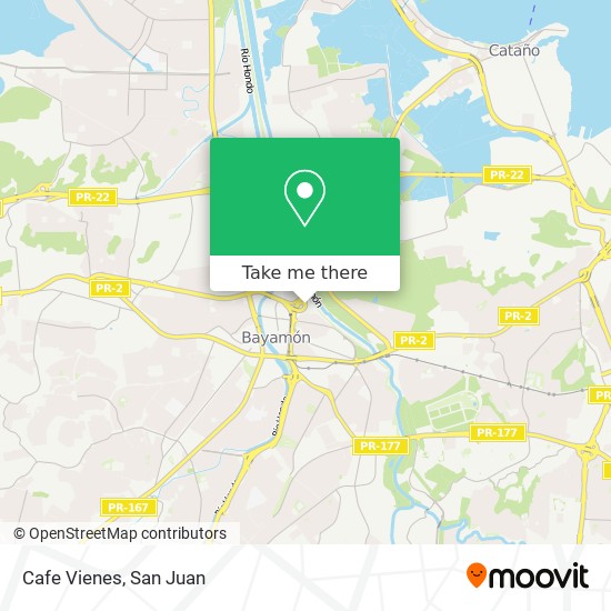 Cafe Vienes map
