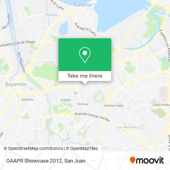 OAAPR Showcase 2012 map