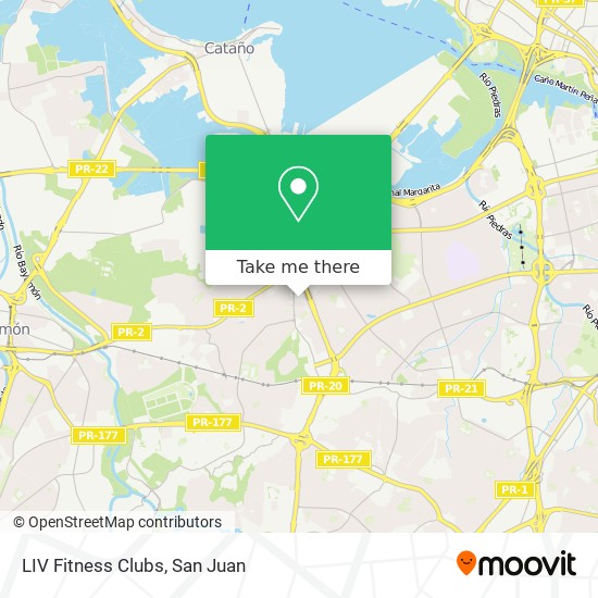 LIV Fitness Clubs map