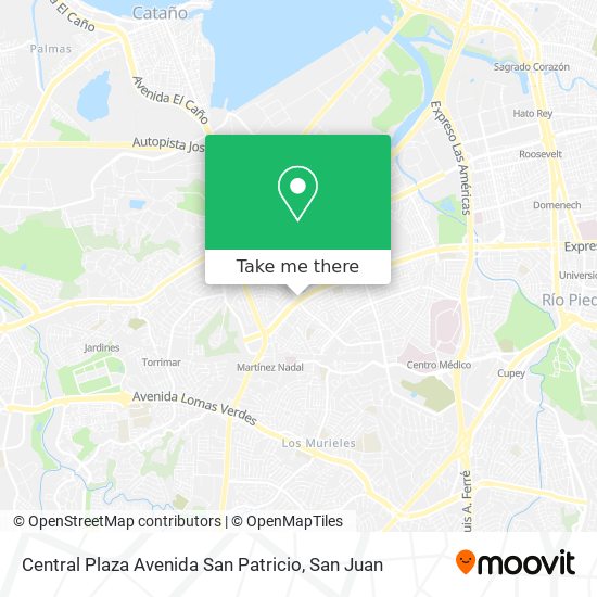 Central Plaza Avenida San Patricio map