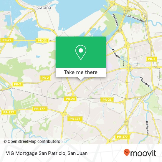 Mapa de VIG Mortgage San Patricio