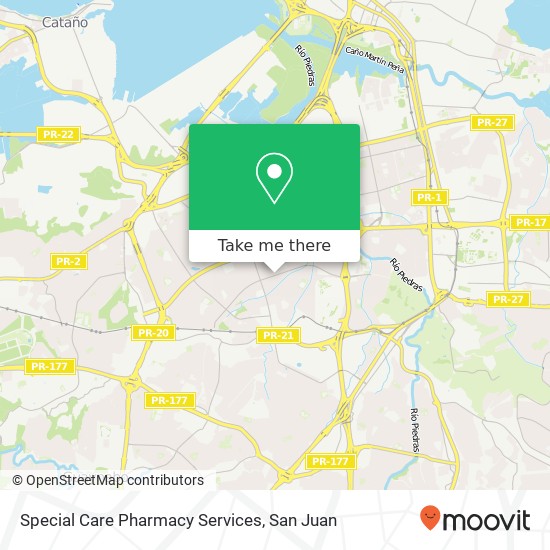 Special Care Pharmacy Services map