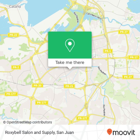 Roxybell Salon and Supply map