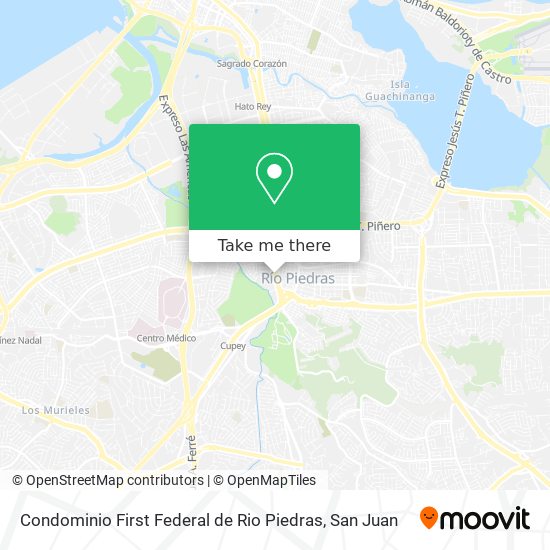 Condominio First Federal de Rio Piedras map