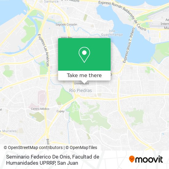 Seminario Federico De Onis, Facultad de Humanidades UPRRP map