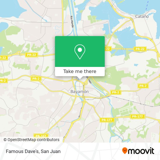 Famous Dave's map