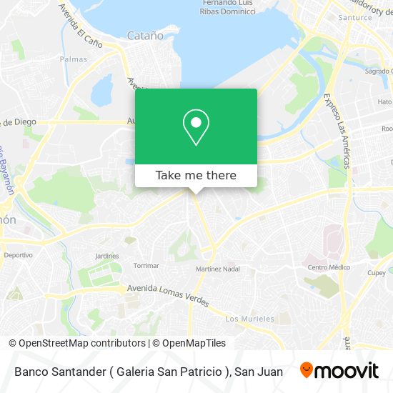 Banco Santander ( Galeria San Patricio ) map