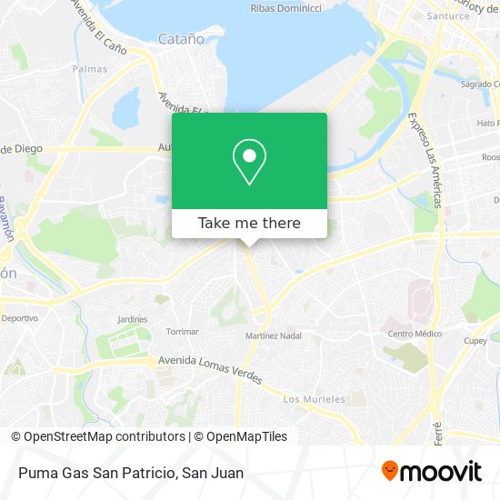 Puma Gas San Patricio map
