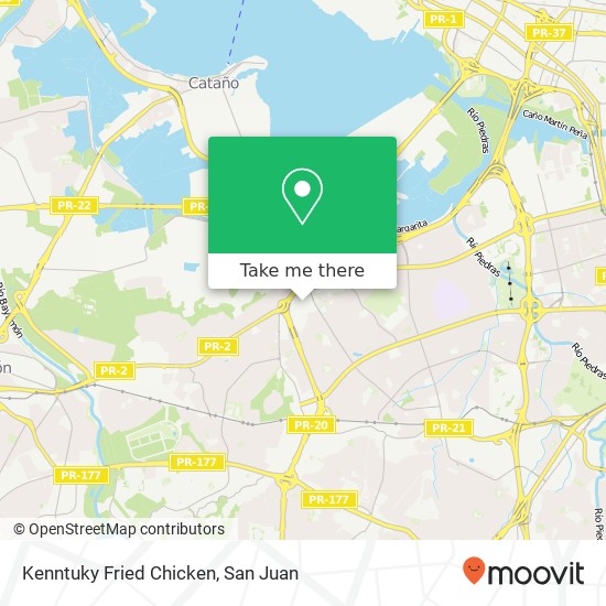 Kenntuky Fried Chicken map