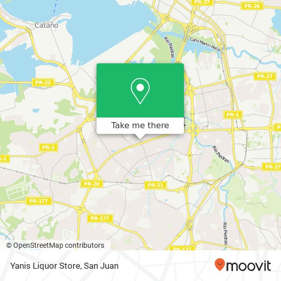 Yanis Liquor Store map