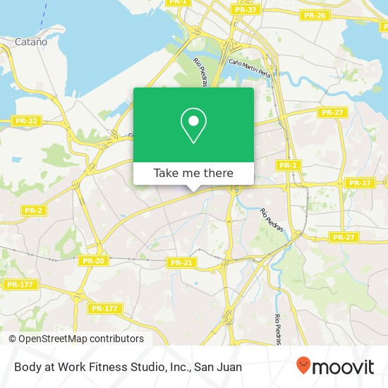 Body at Work Fitness Studio, Inc. map