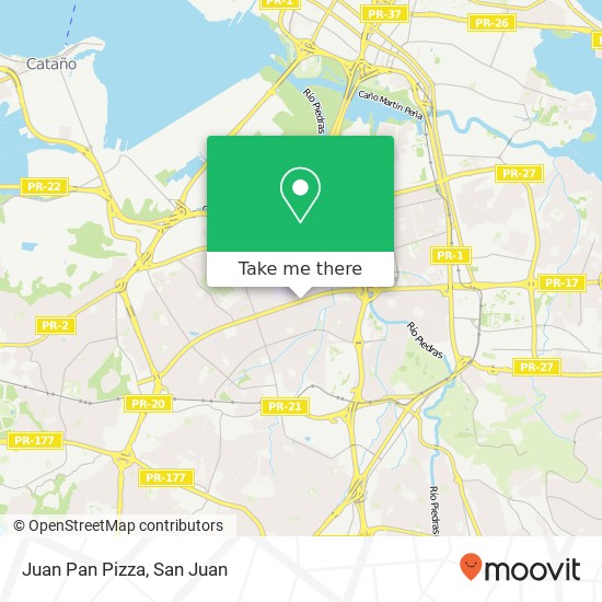 Juan Pan Pizza map