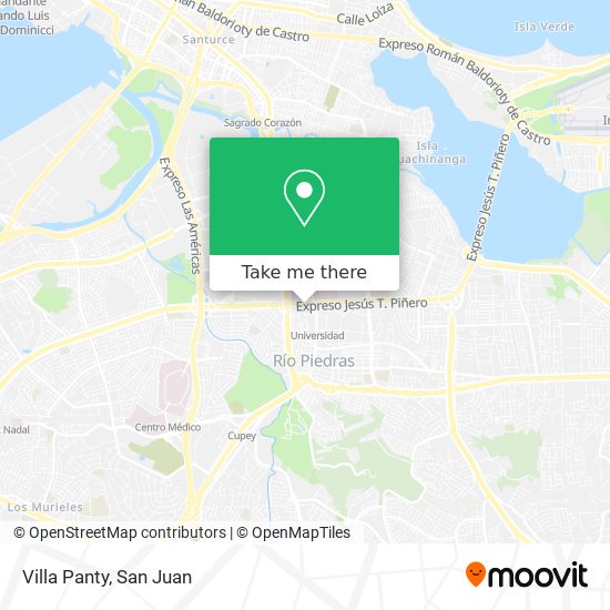 Villa Panty map