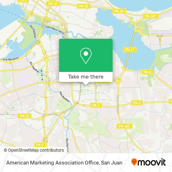American Marketing Association Office map