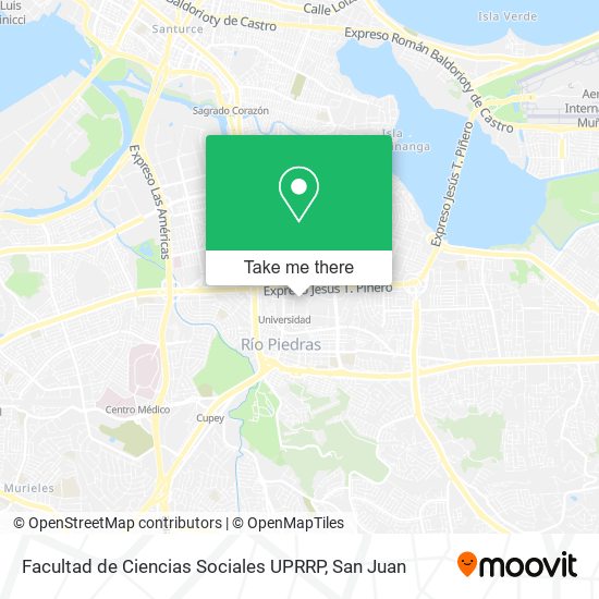 Facultad de Ciencias Sociales UPRRP map