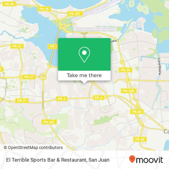 Mapa de El Terrible Sports Bar & Restaurant