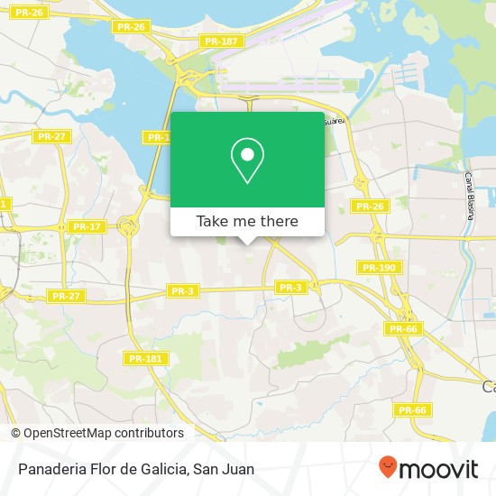 Panaderia Flor de Galicia map