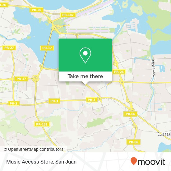 Music Access Store map
