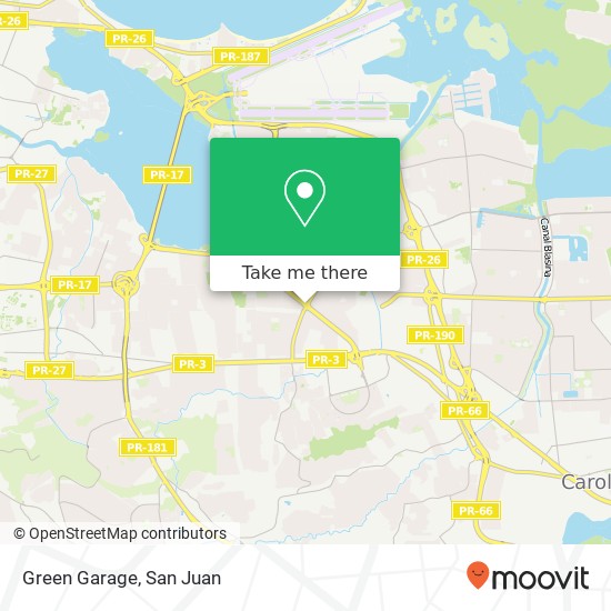 Green Garage map