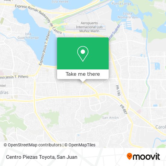 Centro Piezas Toyota map