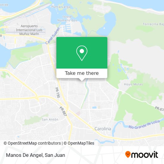 Manos De Angel map