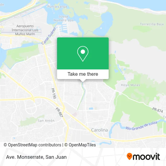 Mapa de Ave. Monserrate