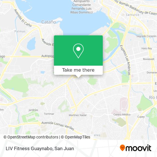 LIV Fitness Guaynabo map
