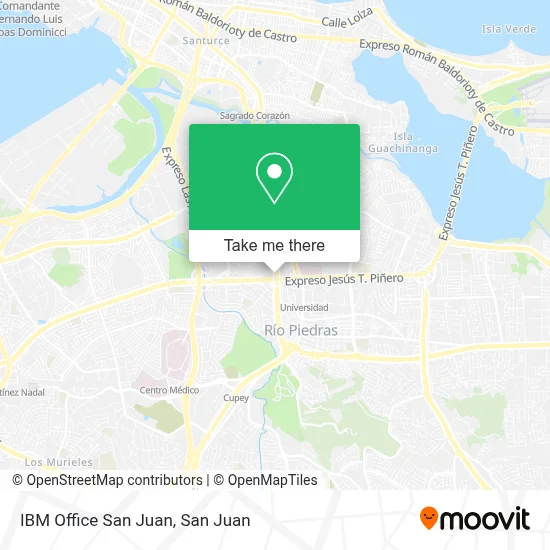 Mapa de IBM Office San Juan