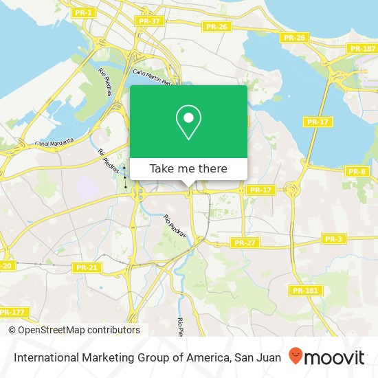 International Marketing Group of America map