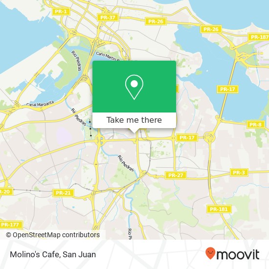 Molino's Cafe map