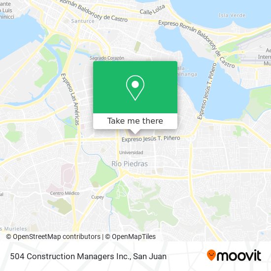 504 Construction Managers Inc. map