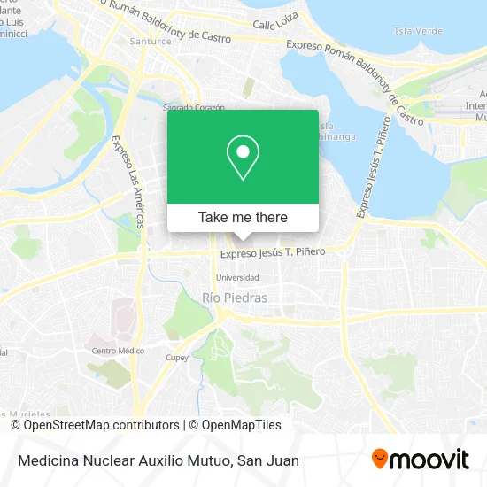 Mapa de Medicina Nuclear Auxilio Mutuo