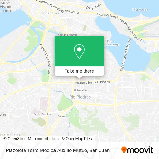 Mapa de Plazoleta Torre Medica Auxilio Mutuo