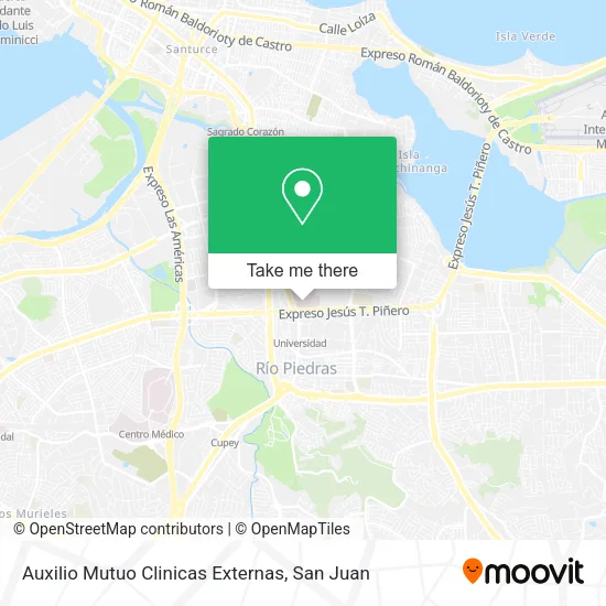 Mapa de Auxilio Mutuo Clinicas Externas