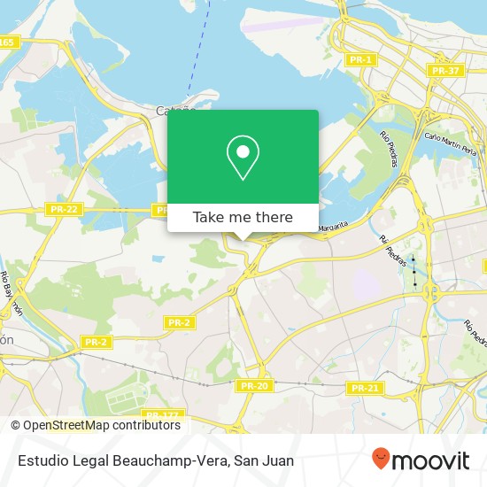 Estudio Legal Beauchamp-Vera map