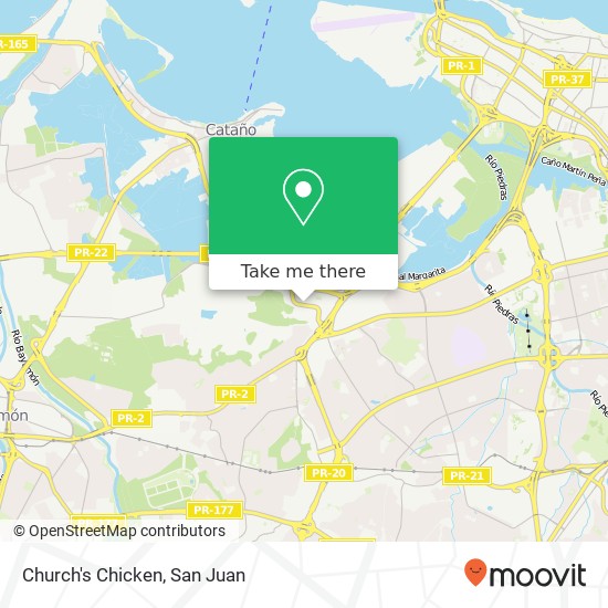 Church's Chicken map