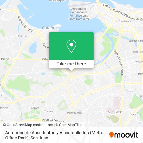 Autoridad de Acueductos y Alcantarillados (Metro Office Park) map