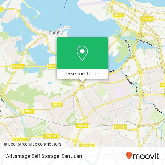 Advantage Self Storage map