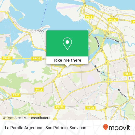 La Parrilla Argentina - San Patricio map