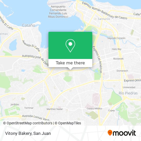 Vitony Bakery map