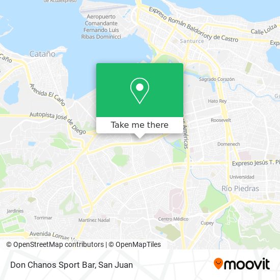 Don Chanos Sport Bar map