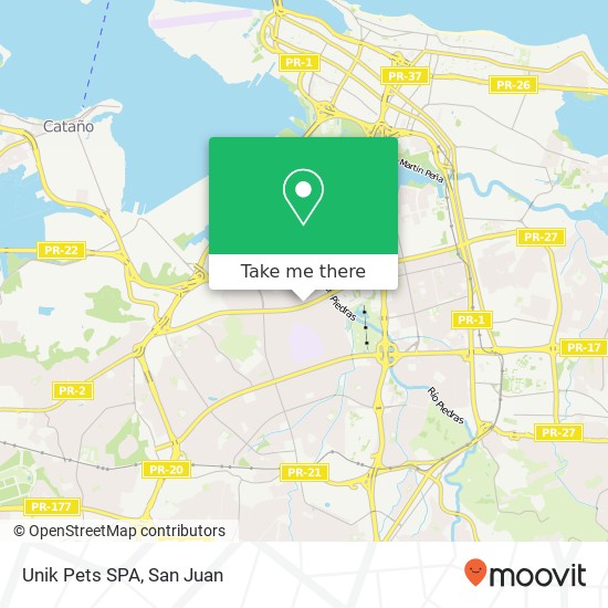 Unik Pets SPA map