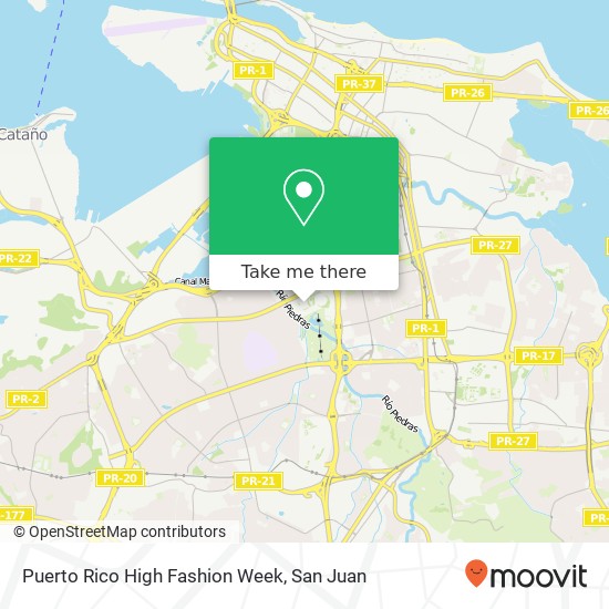 Puerto Rico High Fashion Week map