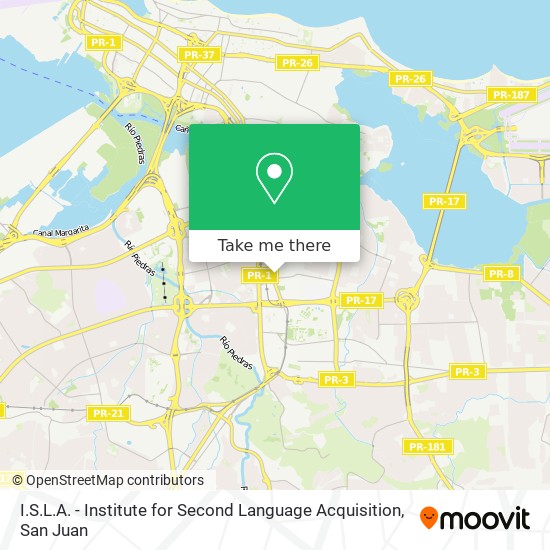I.S.L.A. - Institute for Second Language Acquisition map